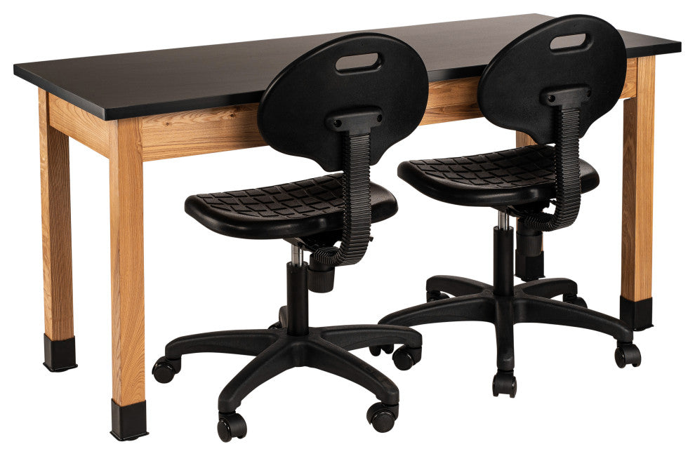 NPS Wood Science Lab Table, 30 x 72 x 36, Chemical Resistant Top