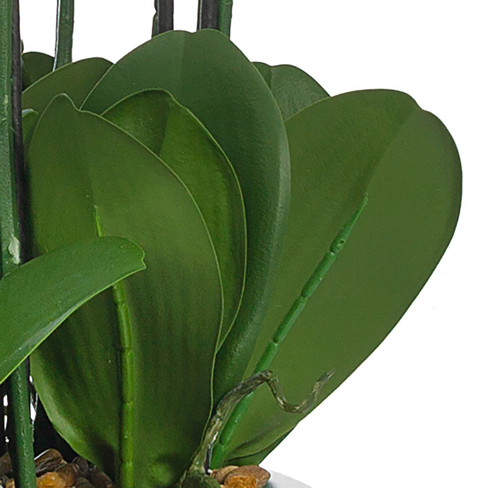 Plastic Phalaenopsis Orchids Floral Arrangement, Pot