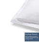 Delara 100% Eucalyptus Lyocell Tencel Euro Sham Set of 2, 26"x26", Fog