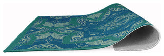 Shawl Rug, Desert Turquoise, 5'x7'