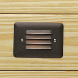 Kichler 15782AZT27R LED Deck Step Light, Textured Bronze Finish
