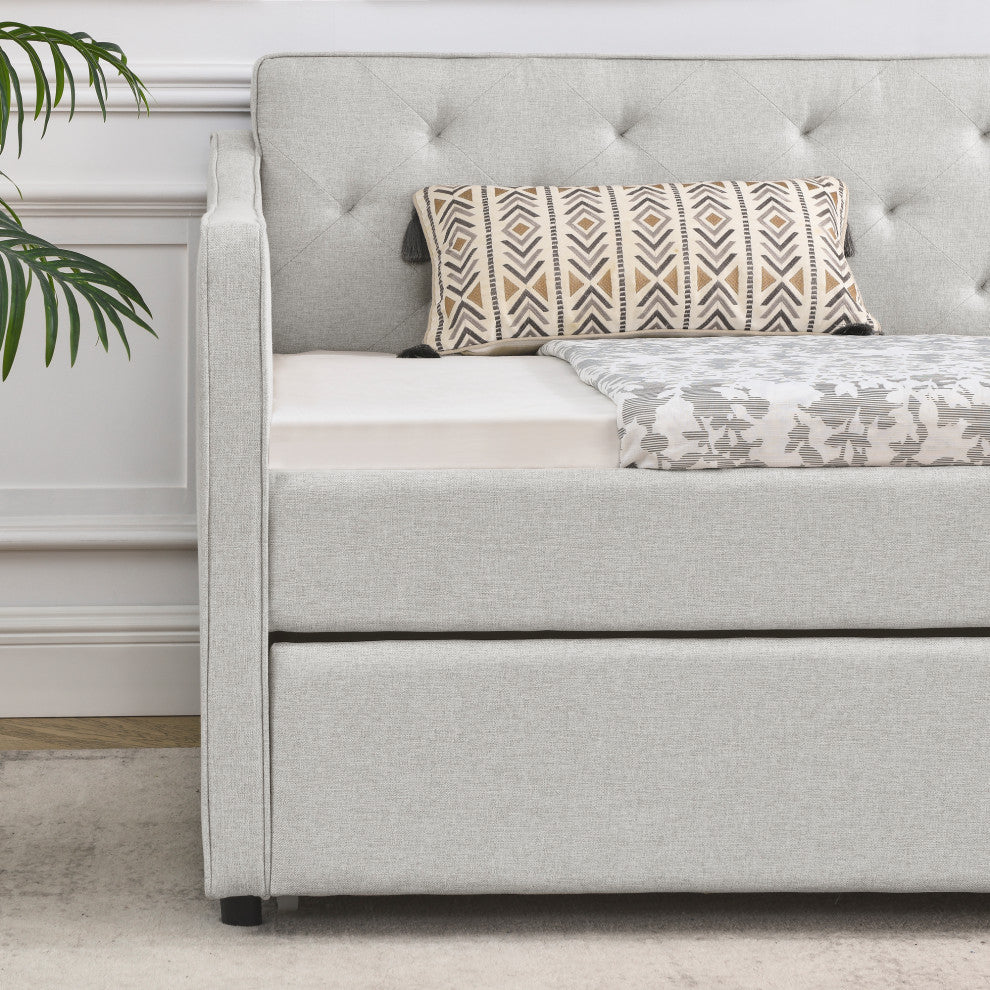 Gewnee Twin Size Daybed with Twin Size Trundle