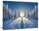 "Majestic White Winter Landscape" Landscape Print Wall Art, 20"x12"