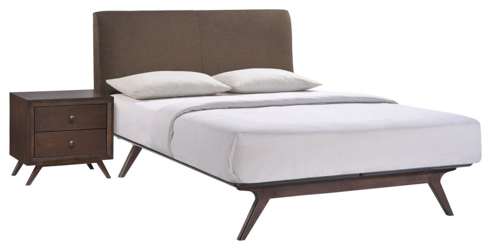 Tracy 2 Piece Queen Bedroom Set - Cappuccino Brown