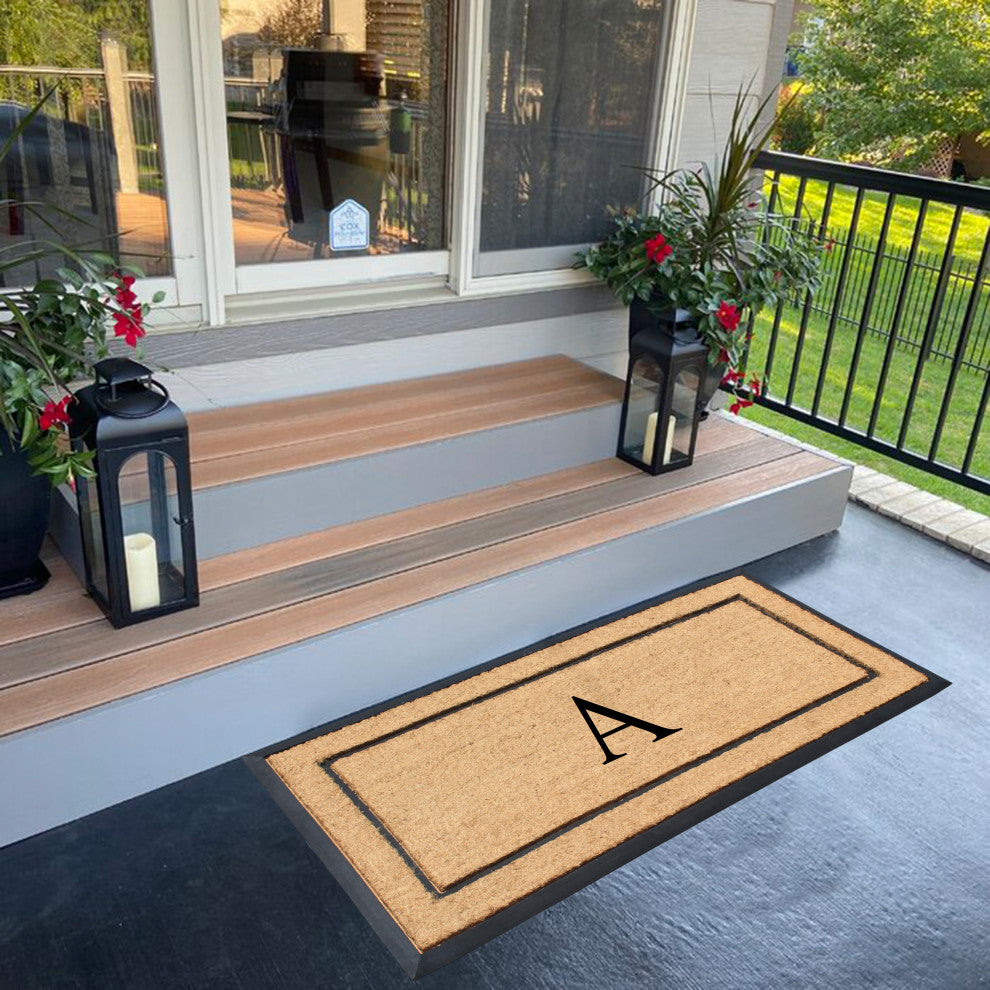A1HC Monogrammed Door Mats, 24"� x 48"�, Durable Large Welcome Heavy Duty, A