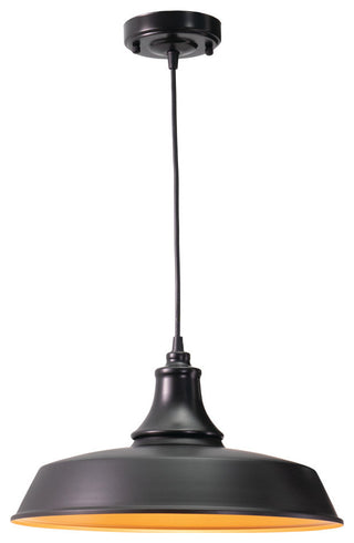Dorado 15" Outdoor Pendant Dark Bronze and Light Gold