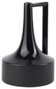 Burton Black Ceramic Jug Style Vase, 12"