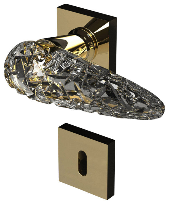 Lidia Designer Crystal Passage WC Door Handle