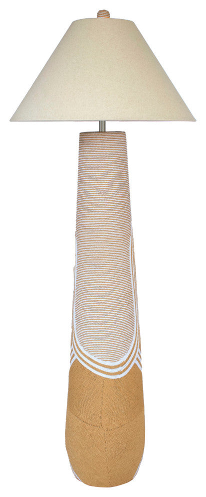 Harlee Natural Woven Floor Lamp