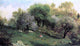 Martin Johnson Heade Girl on a Hillside Apple Blossoms Wall Decal
