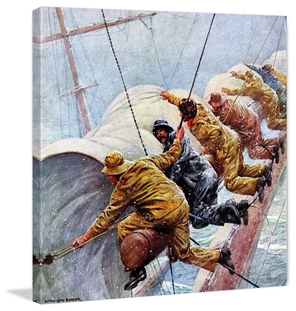 "Heave Ho!" Painting Print on Wrapped Canvas