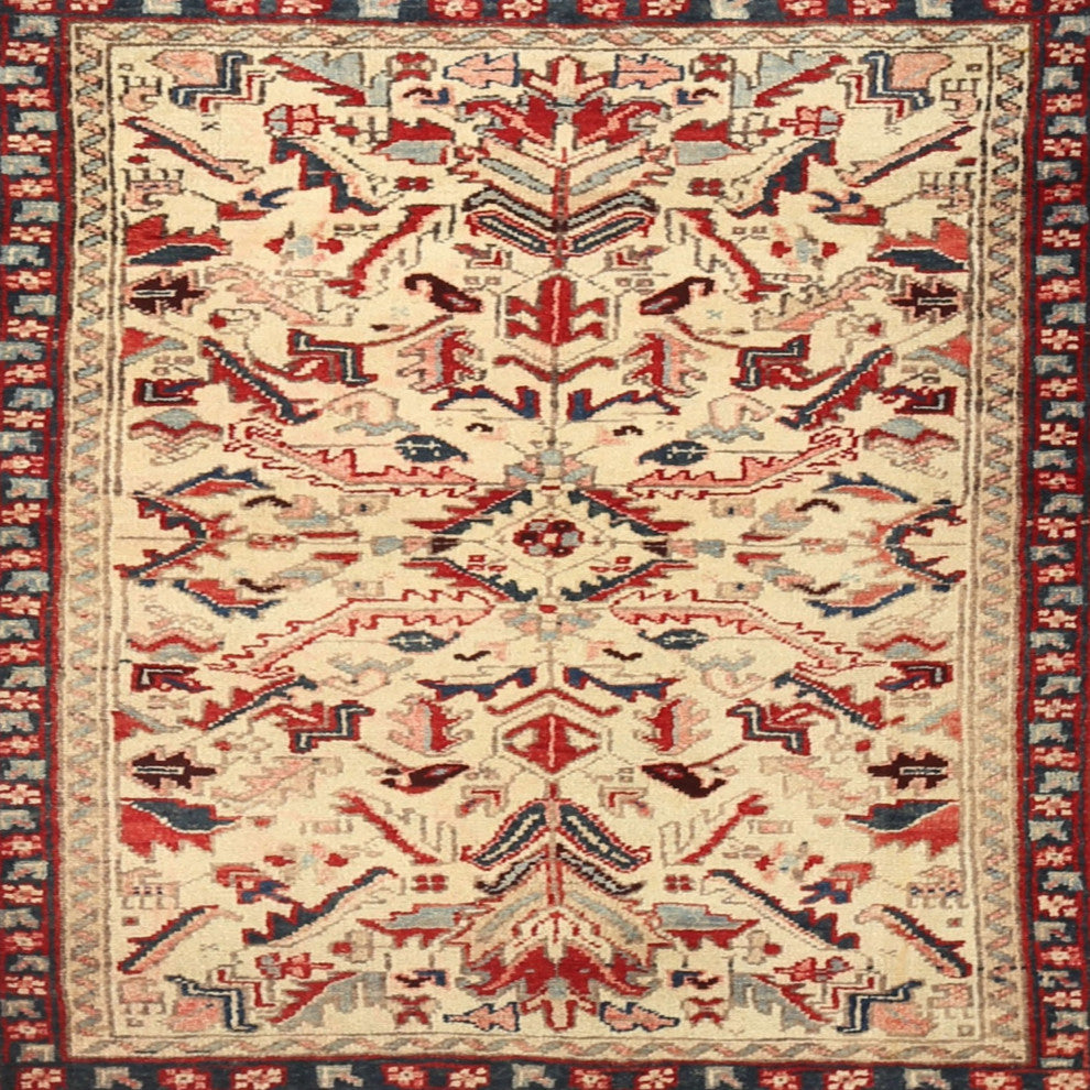 Ahgly Company Indoor Square Traditional Area Rugs, 4' Square