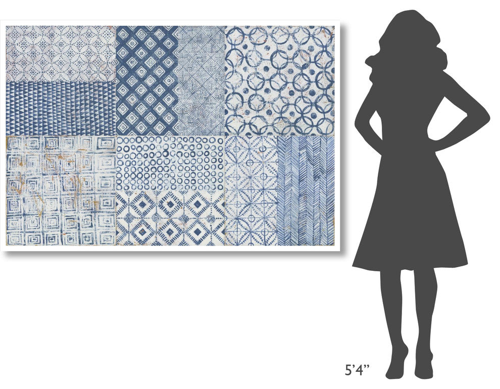"Maki Tile XVII" Digital Paper Print by Kathrine Lovell, 62"x42"