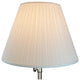 Fenchel Shades, 9"x18"x13" Spider Attachment Empire Lamp Shade, Pleated Mushroom White