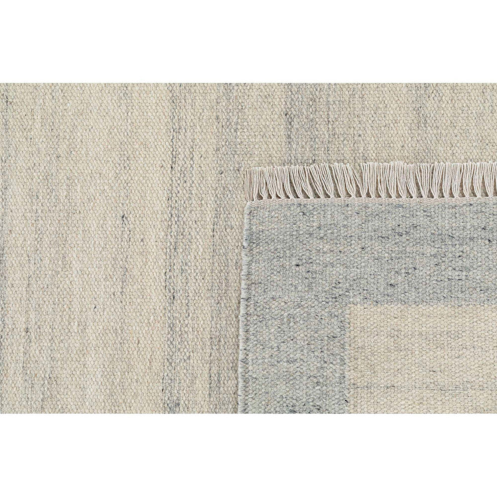 Nu Maison Soft Border Area Rug, Light Blue, 2'6"x8'
