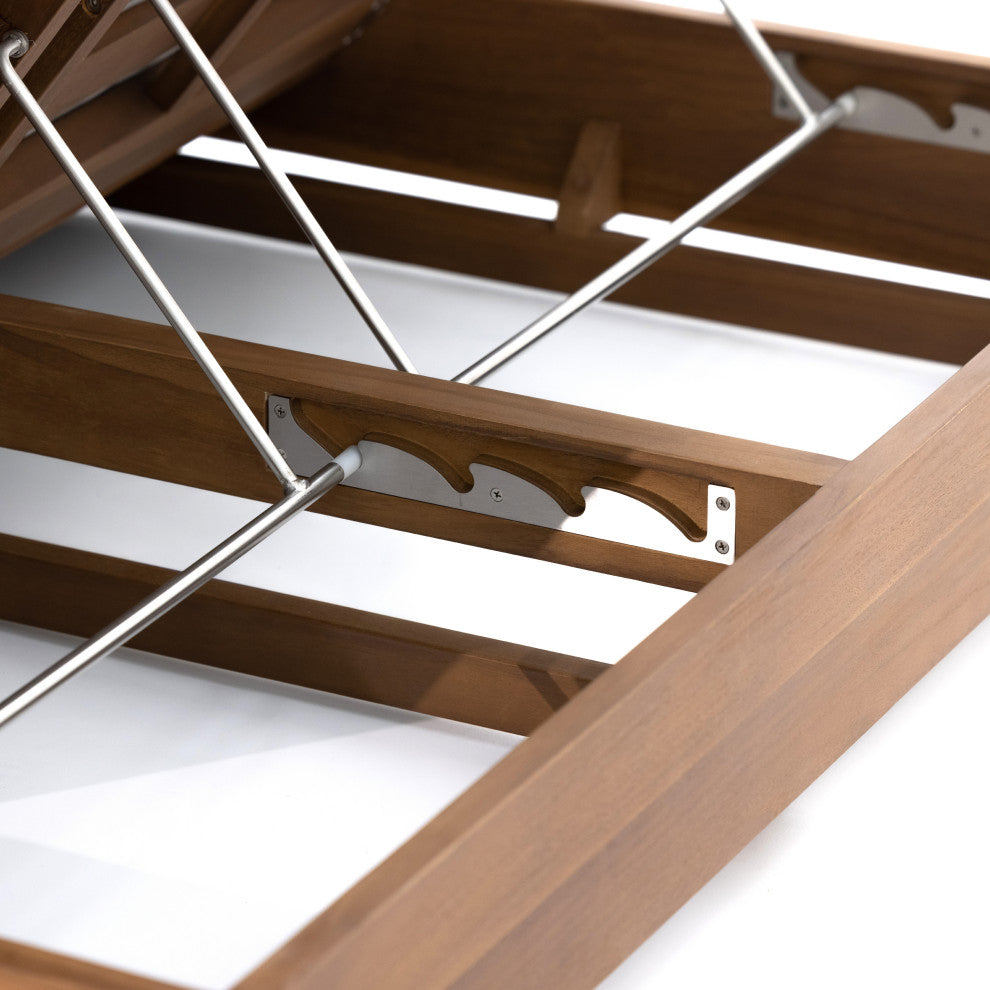 Kinta Outdoor Double Chaise Lounge-Stone