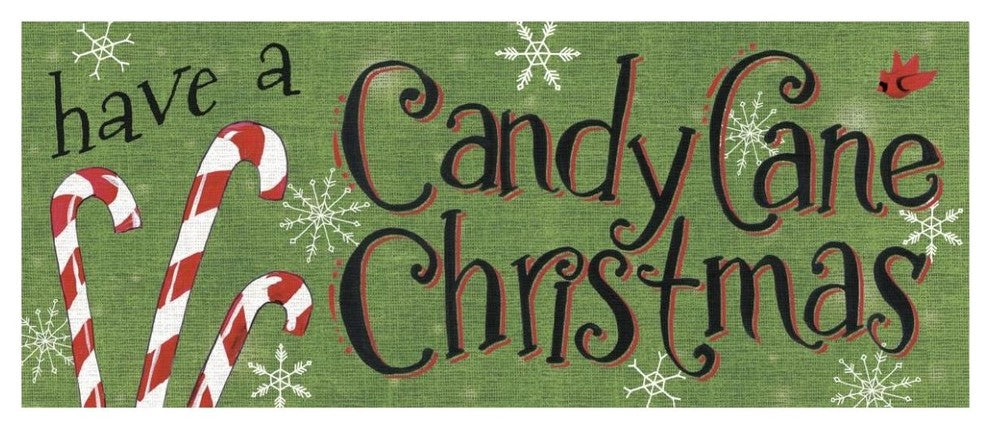 "Sweet Snowmen Sign I" Digital Paper Print by Anne Tavoletti, 62"x26"