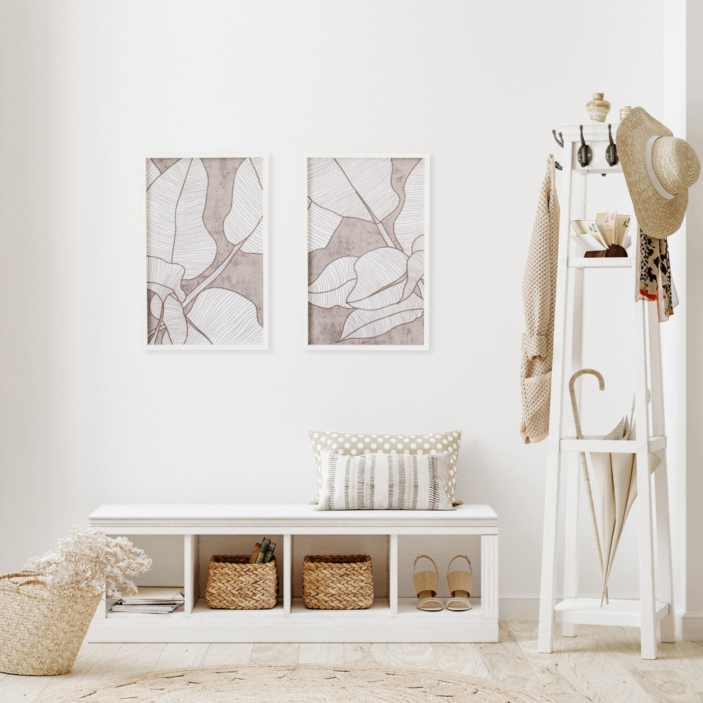 Palm Leaf Prints, Set of 2