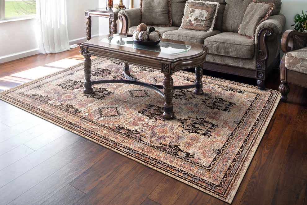 Dynamic Rugs Sirus Shrink Polyester Machine-Made Area Rug 7.10x10.8'