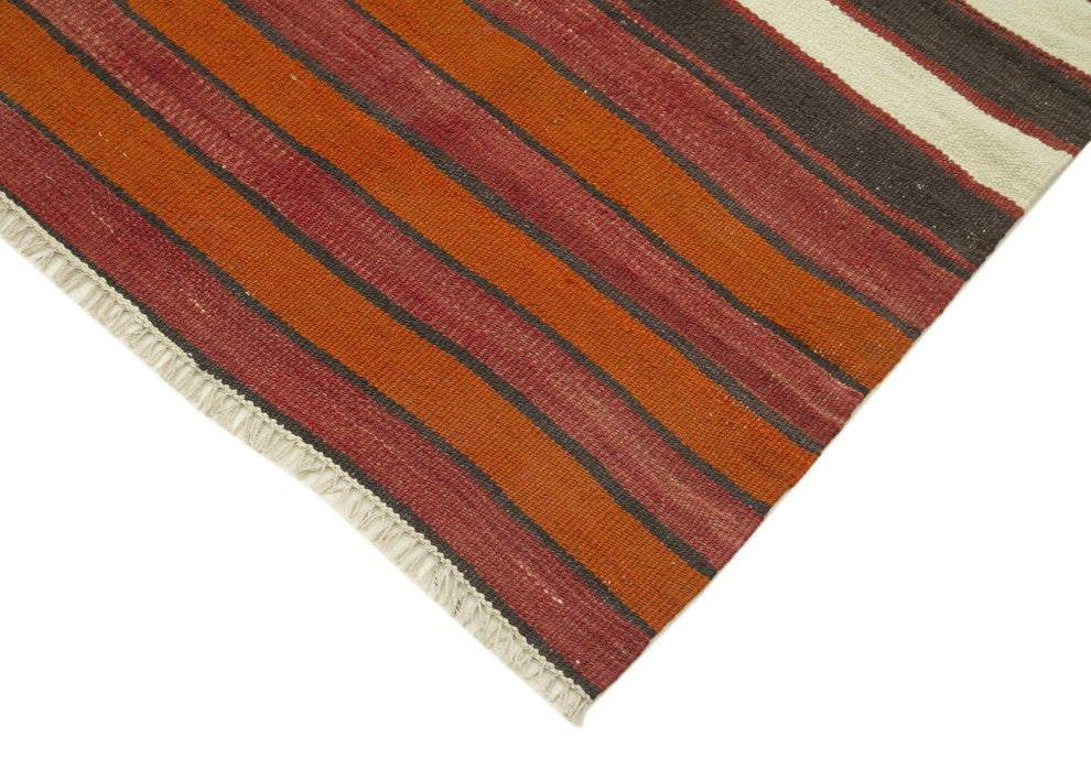 Rug N Carpet - Handmade Oriental 2' 11" x 10' 8" Contemporary Runner Kilim Rug