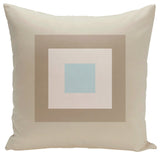 Geometric Decorative Pillow, Oatmeal Omar, 16"x16"