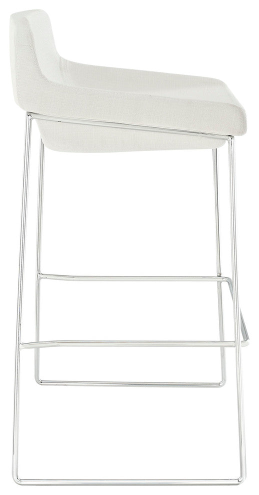 Modern White Garner Bar Stool Set of 4