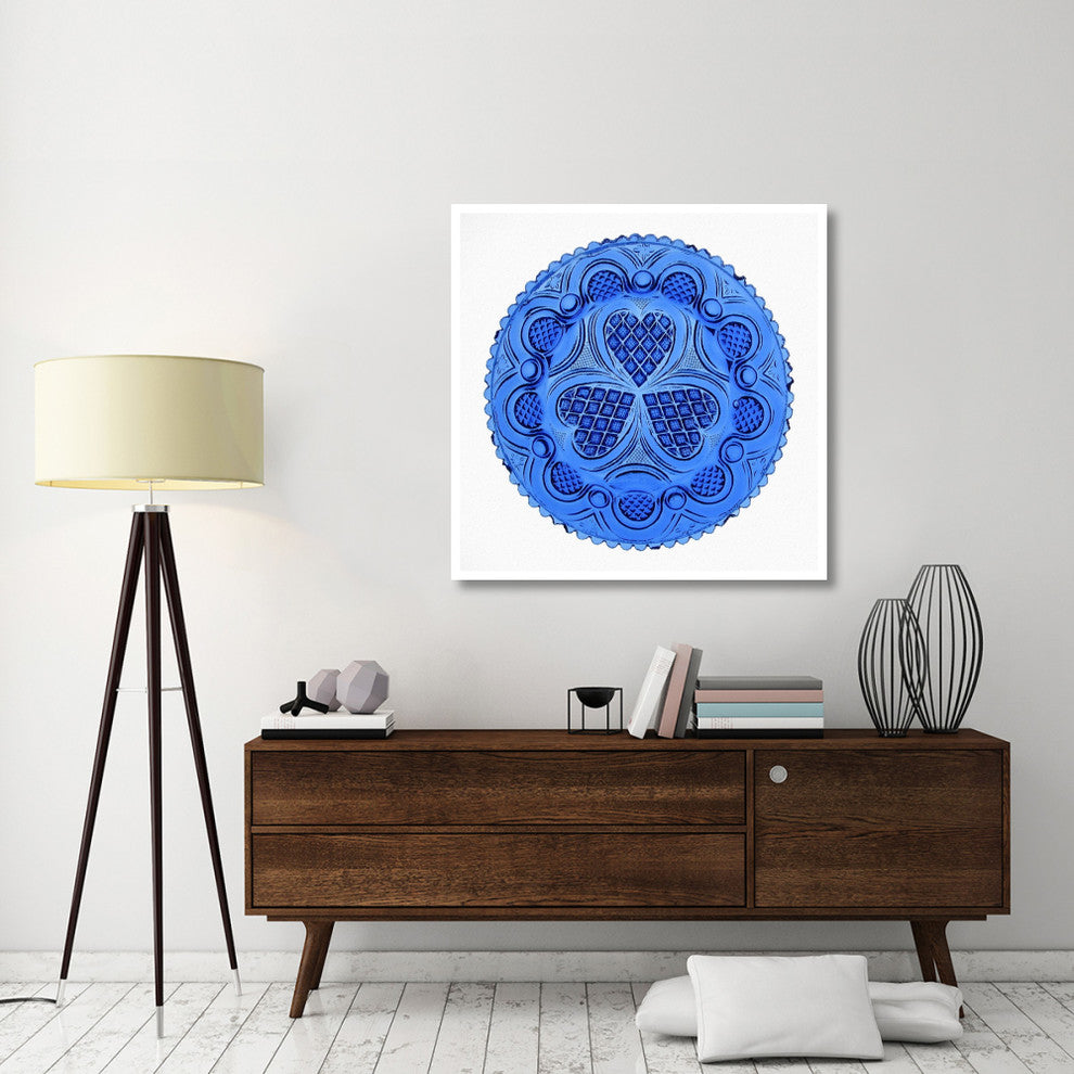 "Roman Rosette Tea Plate" Print 19th Century American Glassmaker, 42"x42"
