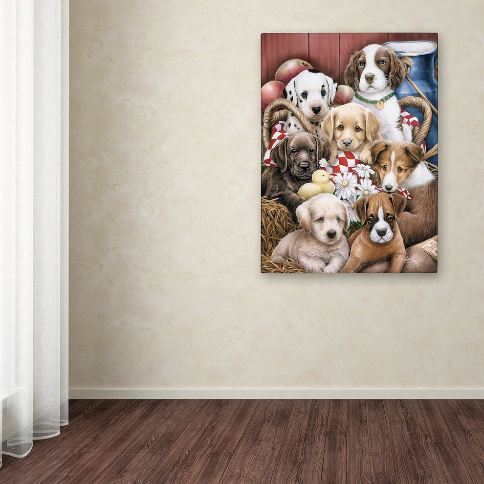 Jenny Newland 'Puppy Pals' Canvas Art, 19x14