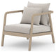 Numa Outdoor Chair-Brown/Stone Grey
