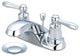 Two Handle Bathroom Faucet, Polished Chrome