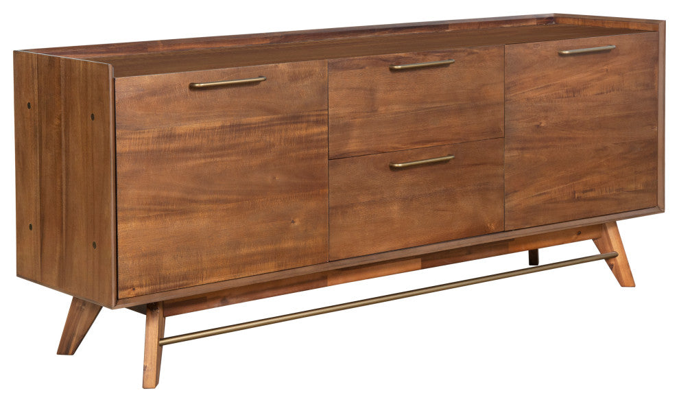 Mid-Century Modern 3-Section Sideboard, Walnut