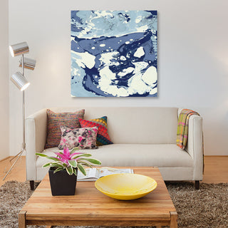 "Marbleized IV" by Danielle Carson, Canvas Print, 12"x12"