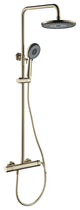 Trendy Design Multi-Function Complete Shower System With Rough-in Valve, Brushed