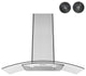 Streamline 36" Alfonso Convertible Wall Mount Range Hood, Stainless Steel