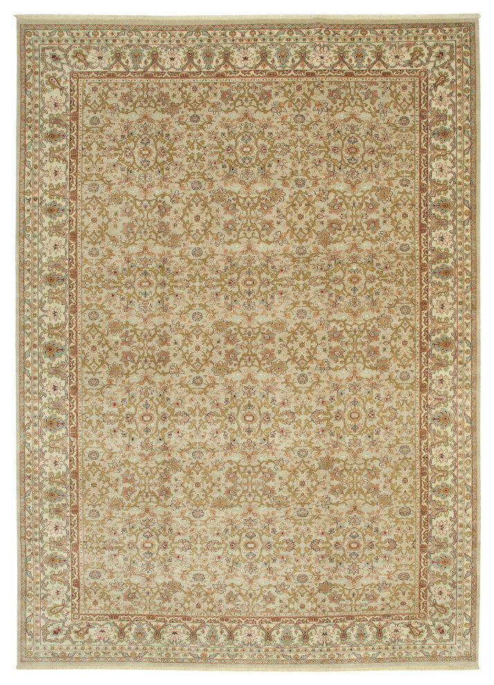 Rug N Carpet - Handwoven Oriental 9' 10" x 13' 9" Pastel Large Oushak Rug