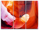 "Antelope Canyon USA" Photo Metal Wall Art, 3 Panels, 36"x28"