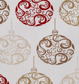 Decorative Holiday Placemat, Set of 4 Geometric, Red