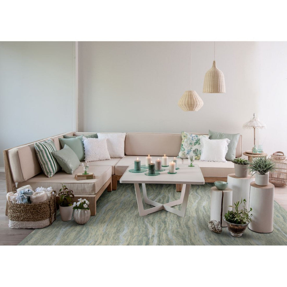 KAS Serenity 1252 Seafoam Breeze Area Rug, 8'6"x11'6"