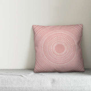 Blush Medallion 20x20 Throw Pillow