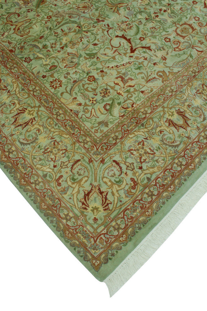 Pak-Persian Chapman Light Green/Rust Rug, 9'0x12'2