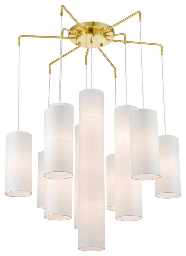 Strathmore 15 Light Satin Brass Foyer Chandelier
