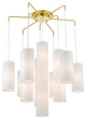 Strathmore 15 Light Satin Brass Foyer Chandelier