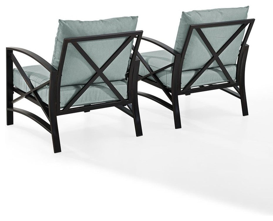 Kaplan 2-Piece Patio Set, 2 Outdoor Chairs, Mist