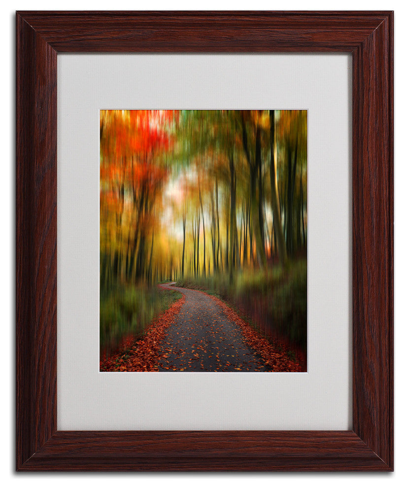 'The Lost Path' Matted Framed Canvas Art by Philippe Sainte-Laudy