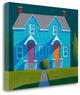 "Blue House" By Martha Pettigrew, Giclee Print on Gallery Wrap Canvas