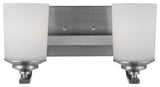 Kemal 2-Light Wall/Bath, Brushed Nickel