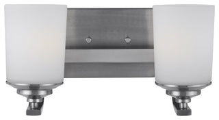 Kemal 2-Light Wall/Bath, Brushed Nickel