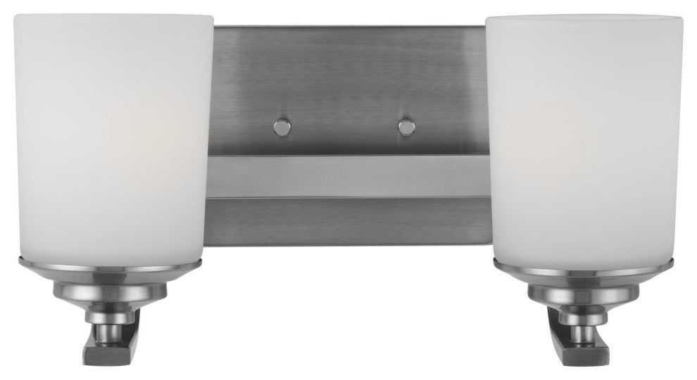 Kemal 2-Light Wall/Bath, Brushed Nickel
