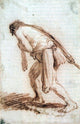 Rembrandt Van Rijn The Man Pulling a Rope, Gallery Wrapped Canvas, 18"x27"