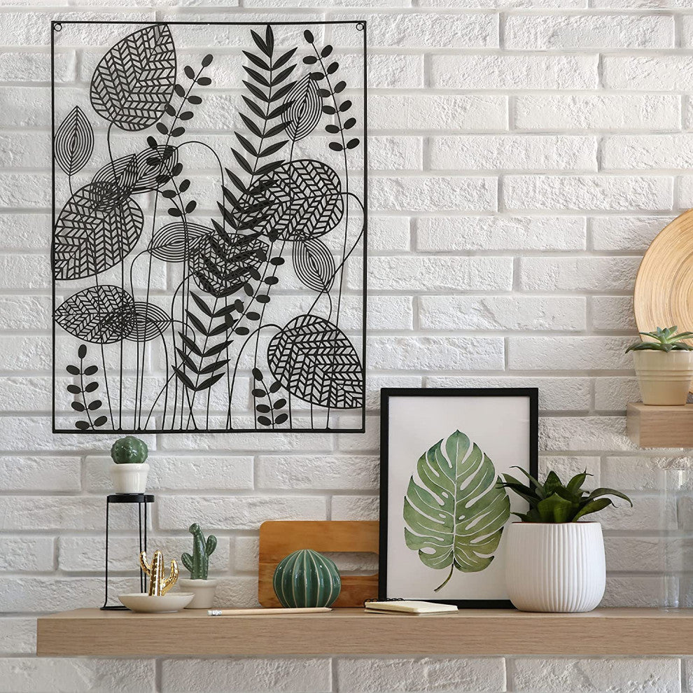 Abstract Meadow Flowers Wall Decor, 31.5 Inches